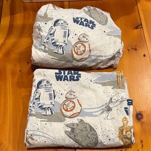 POTTERY BARN KIDS x Star Wars *Twin* 2-Pc Fitted & Flat Sheet Organic Cotton